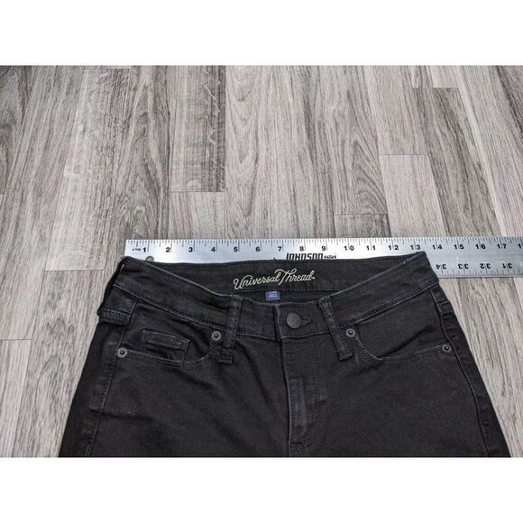 (3/$35) Universal Thread Size 2 / 26 R Mid Rise Skinny Distressed Black Jeans - Picture 7 of 11